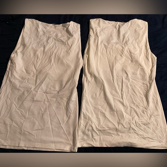 Zara Bundle of 5 Base Tank Tops Black and White Assorted Muscle and Thin Straps - Picture 8 of 11